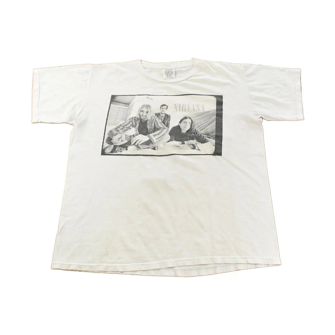 Vintage 1996 Nirvana Graphic Band T-Shirt Men's XL from propervintagecanada
