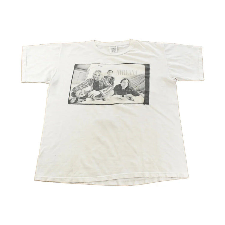Vintage 1996 Nirvana Graphic Band T-Shirt Men's XL from propervintagecanada