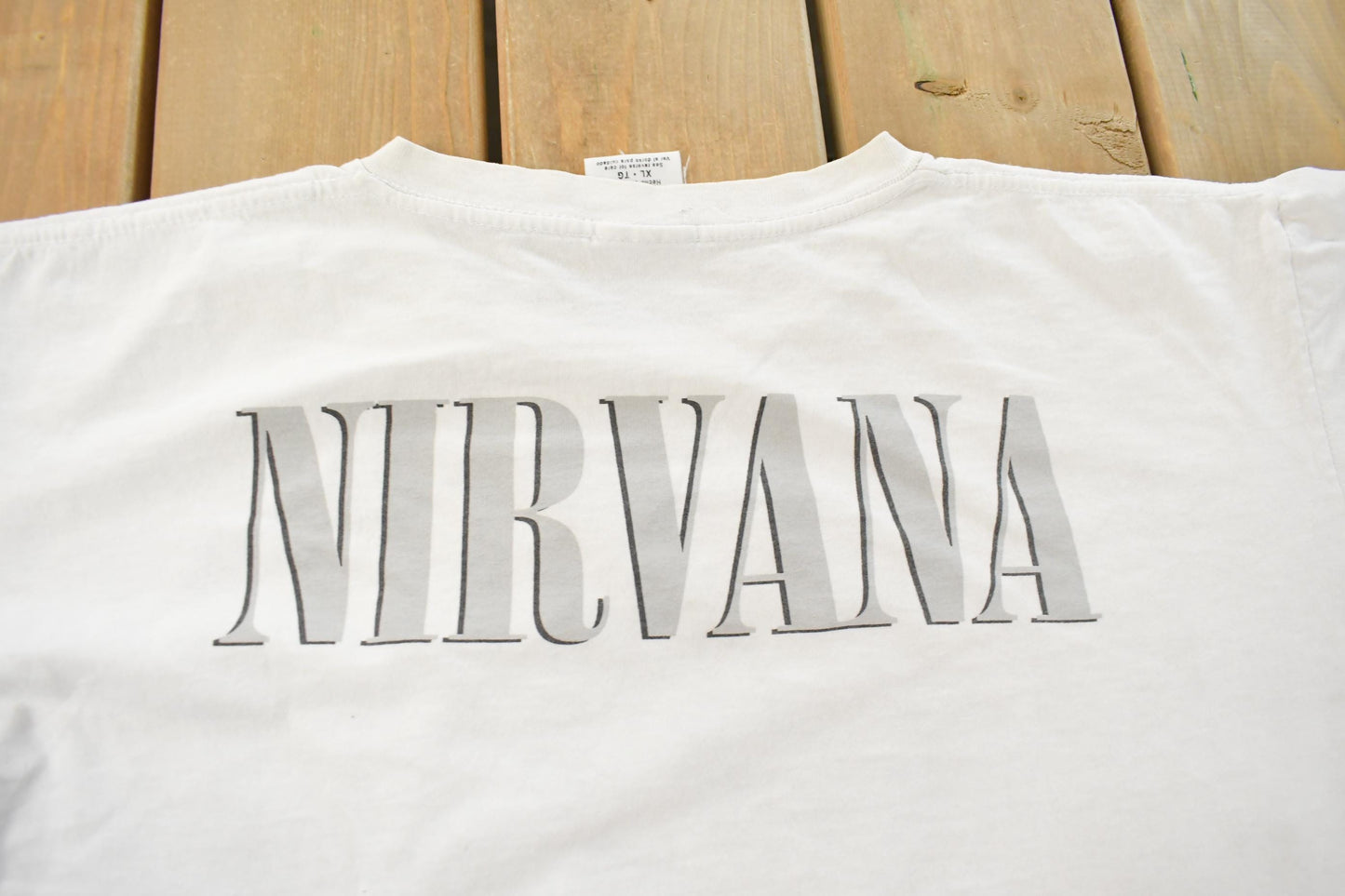 Vintage 1996 Nirvana Graphic Band T-Shirt Men's XL from propervintagecanada