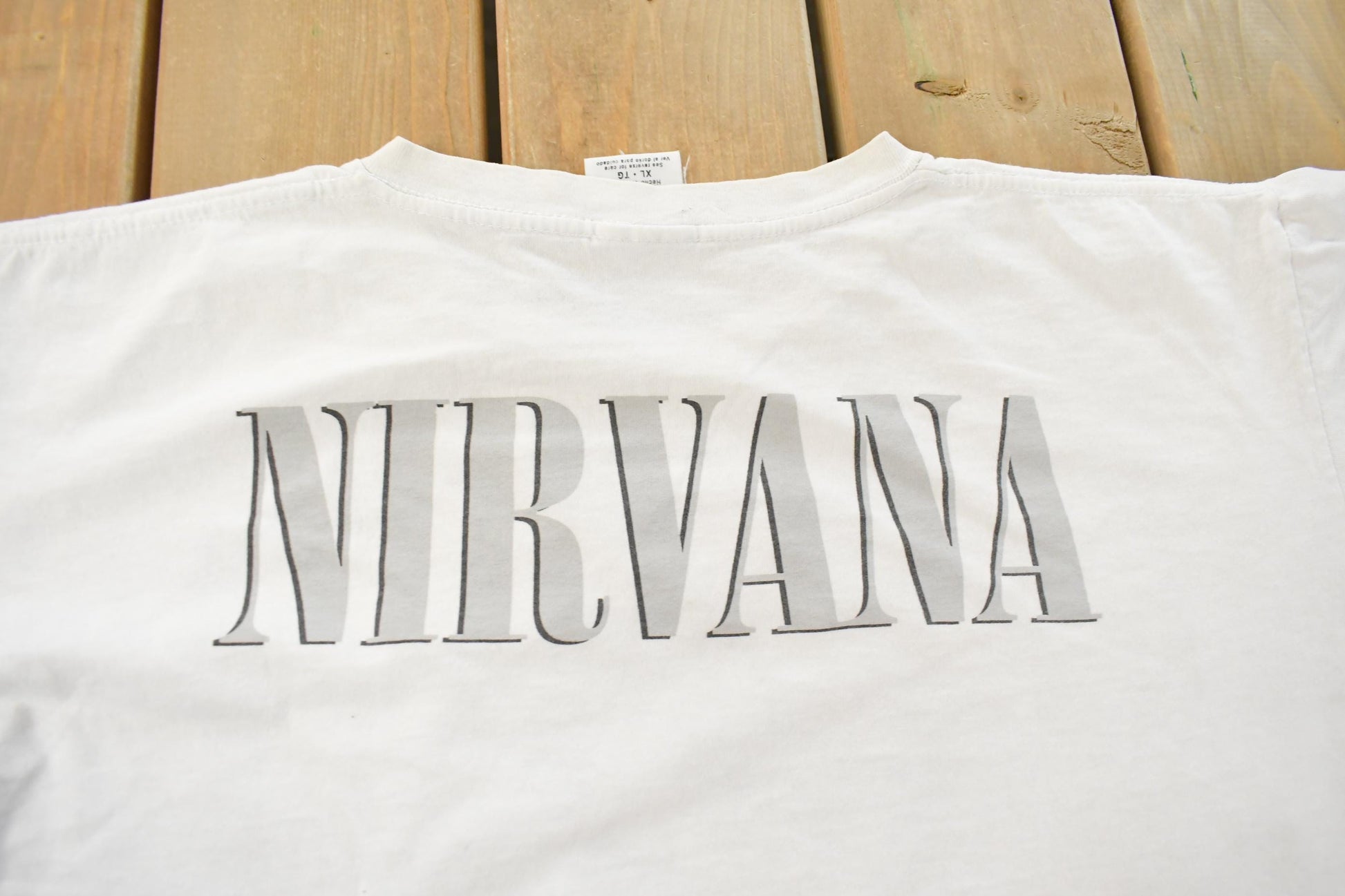 Vintage 1996 Nirvana Graphic Band T-Shirt Men's XL from propervintagecanada