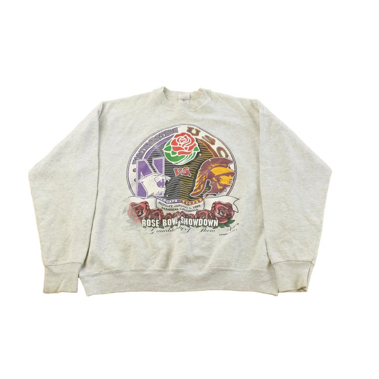 Vintage 1996 Northwestern USC Rose Bowl Crewneck Sweatshirt Men's XL from propervintagecanada
