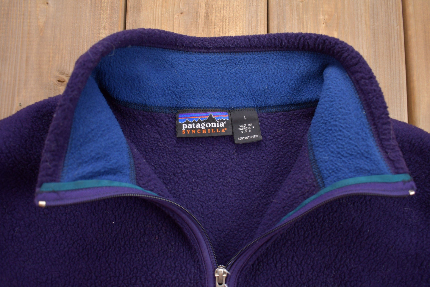 Vintage 1996 Patagonia Synchilla Full Zip Fleece Sweater Vest Men's Large from propervintagecanada
