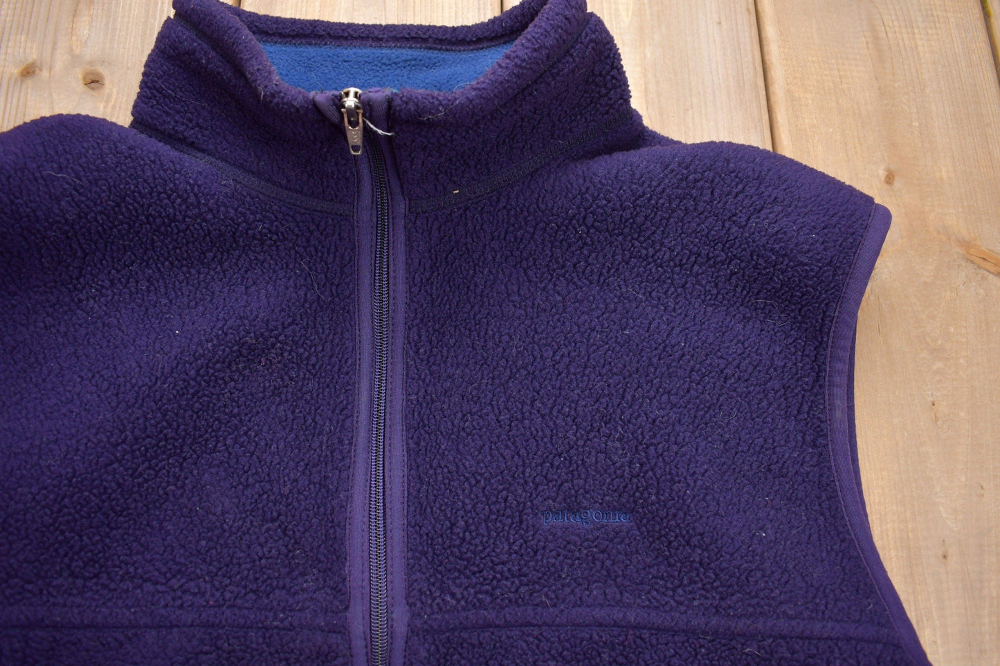 Vintage 1996 Patagonia Synchilla Full Zip Fleece Sweater Vest Men's Large from propervintagecanada