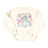 Vintage 1996 Rockefeller Centre Floral Graphic Print Crewneck Sweatshirt Women&