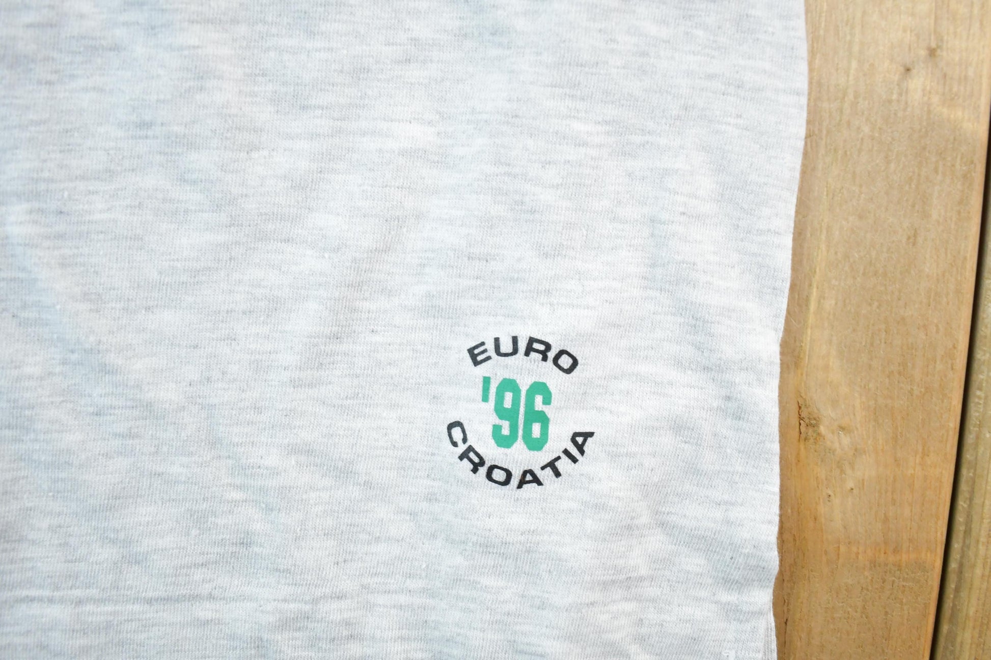 Vintage 1996 Softwear Deadstock Euro Croatia Souvenir Soccer T-Shirt Mens XL from propervintagecanada