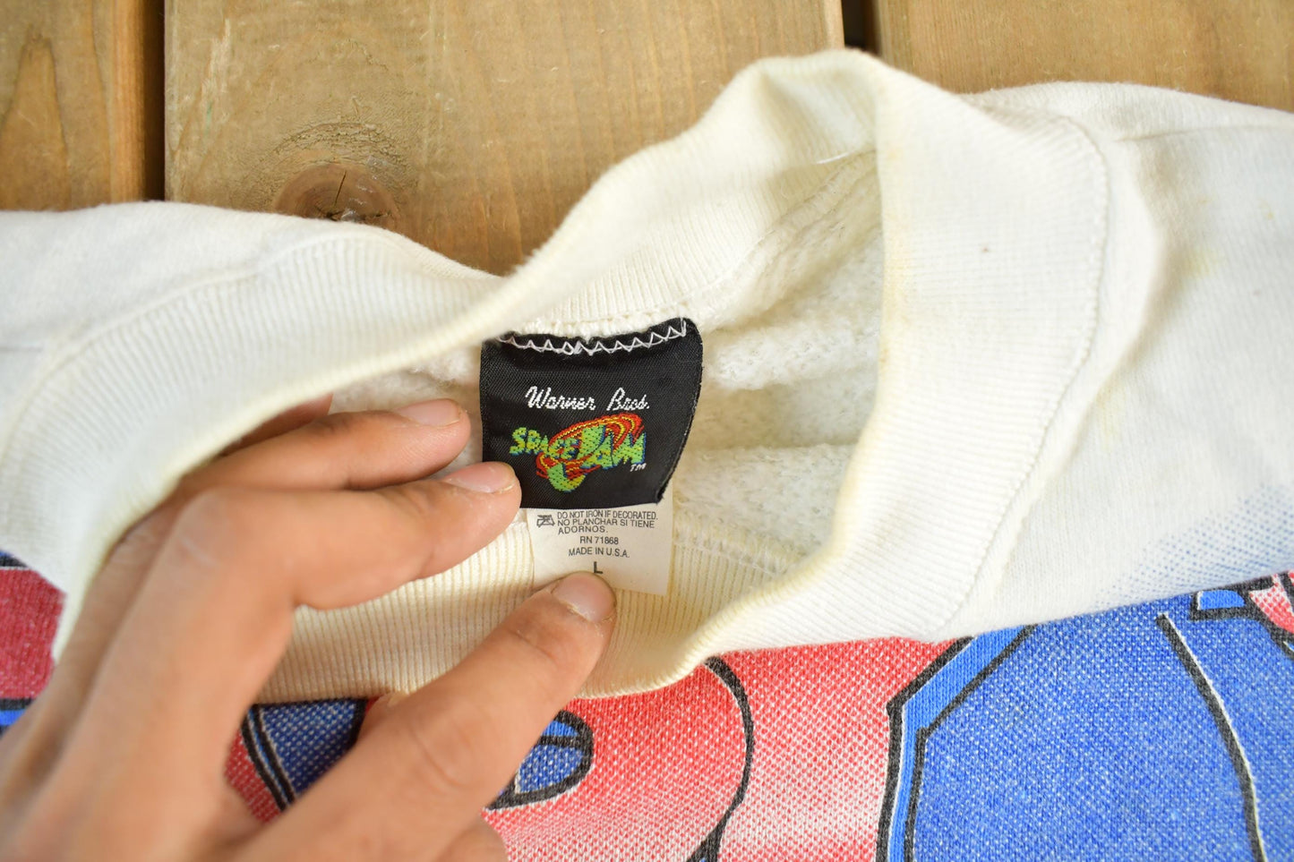 Vintage 1996 Space Jam Looney Tunes Crewneck Sweatshirt Men's Large from propervintagecanada