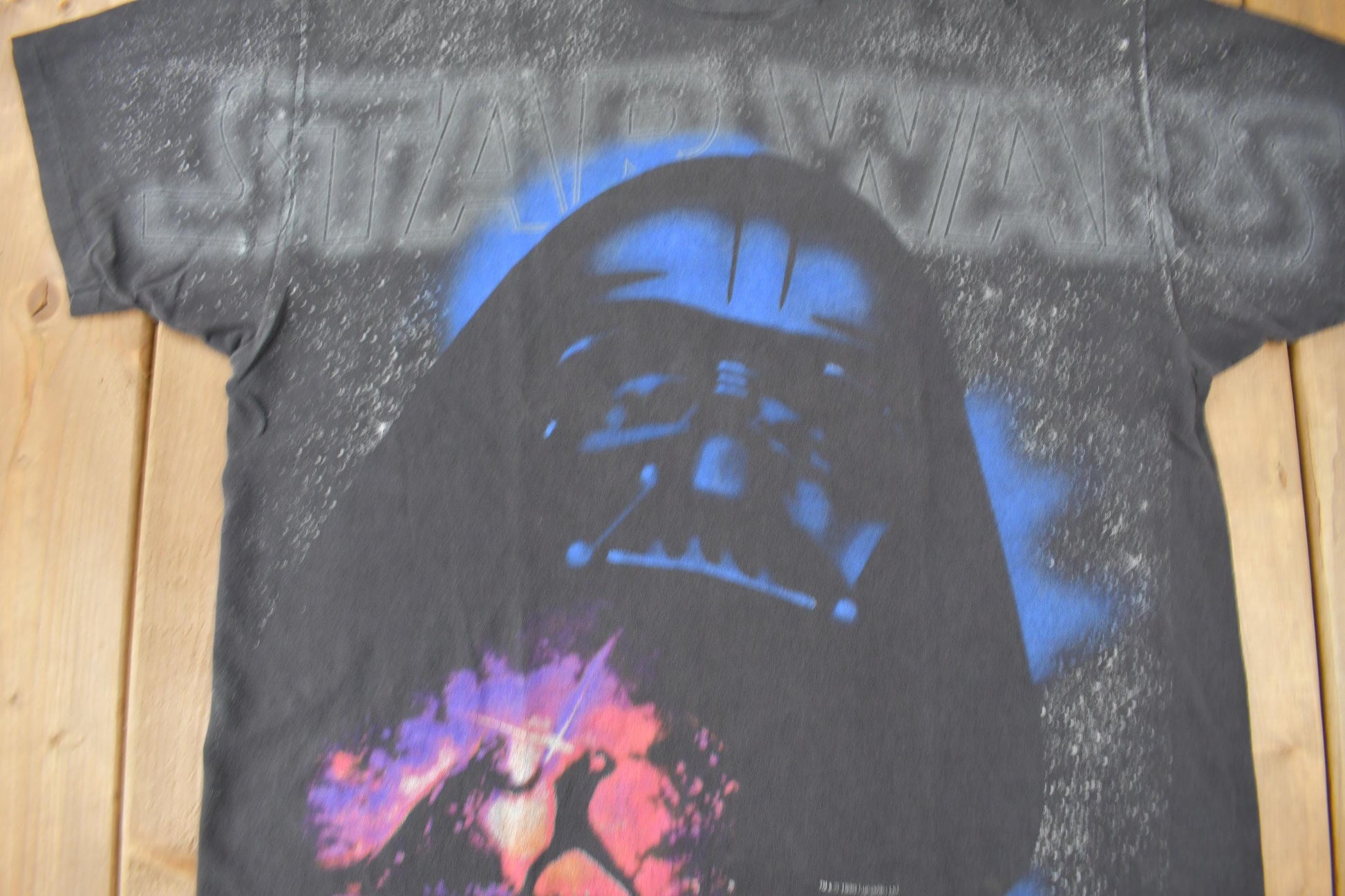 Vintage 1996 Star Wars Darth Vader All Over Print Graphic T-Shirt Size XL Made In USA from propervintagecanada