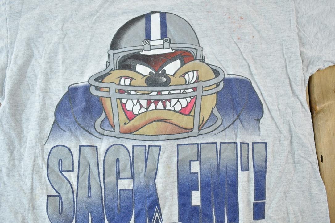 Vintage 1996 Taz Sack Em Disney Cartoon Promo T-Shirt Men's Large from propervintagecanada