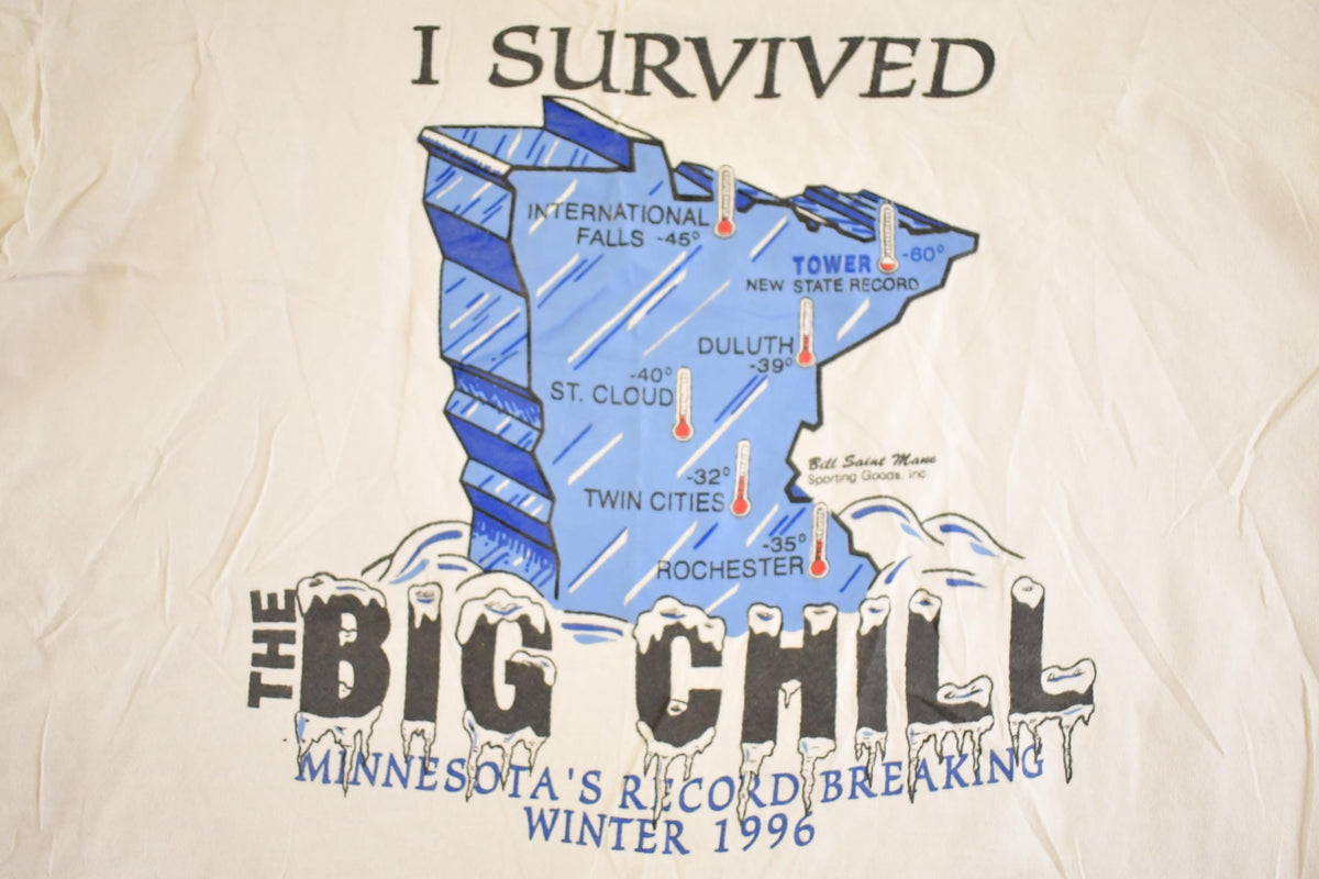 Vintage 1996 The Big Chill Minnesota Souvenir Travel T-Shirt Mens L from propervintagecanada
