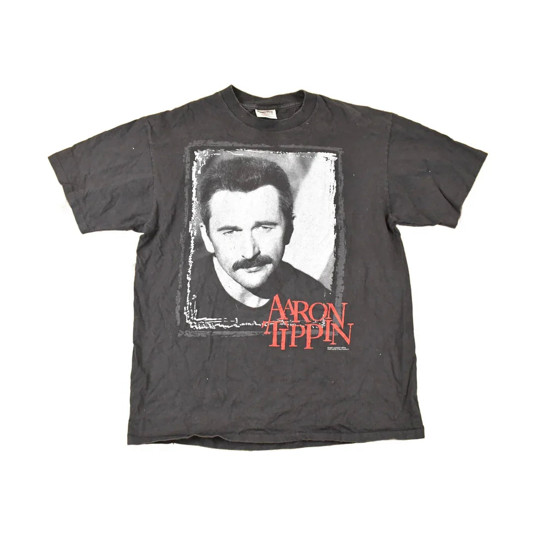 Vintage 1997 Aaron Tippin Greatest Hits Souvenir Band T-Shirt Men's M from propervintagecanada