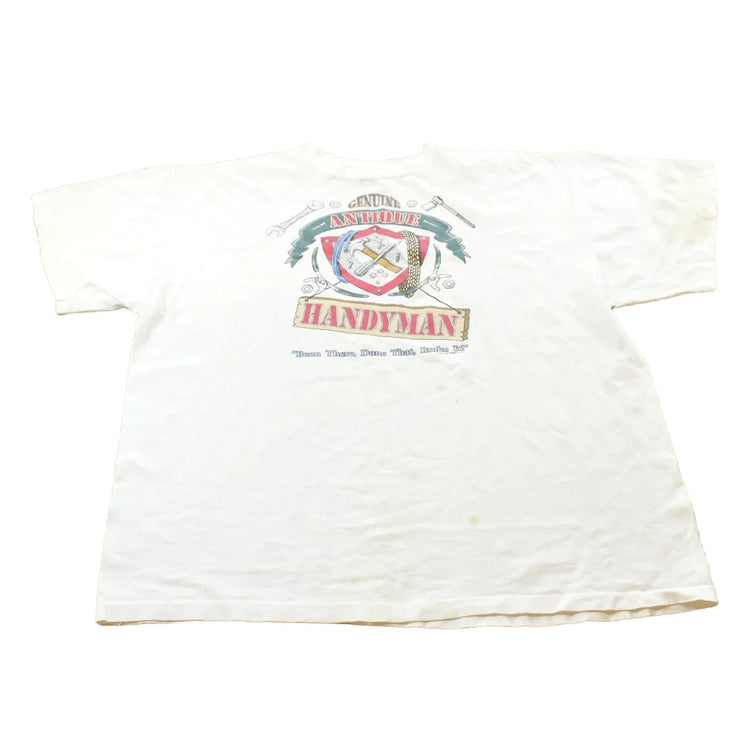 Vintage 1997 Antique Handyman Humorous T-shirt Mens M Men's 2XL from propervintagecanada