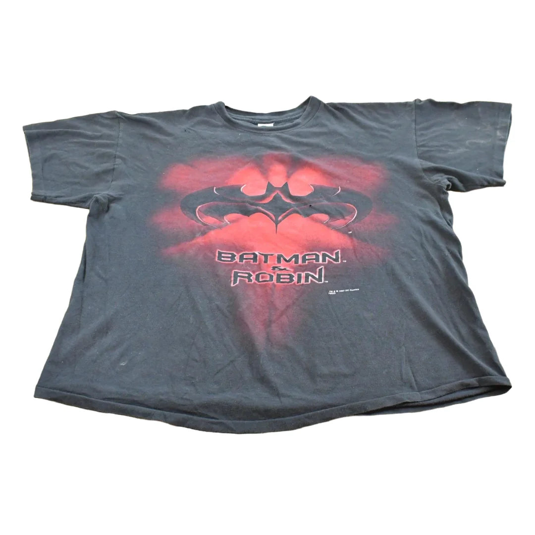 Vintage 1997 Batman & Robin Movie T-Shirt Men's XL from propervintagecanada