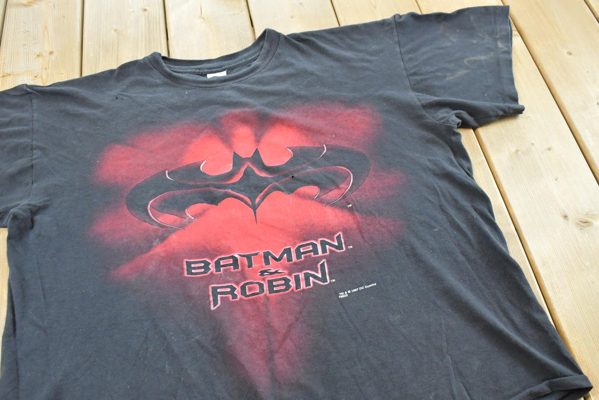 Vintage 1997 Batman & Robin Movie T-Shirt Men's XL from propervintagecanada