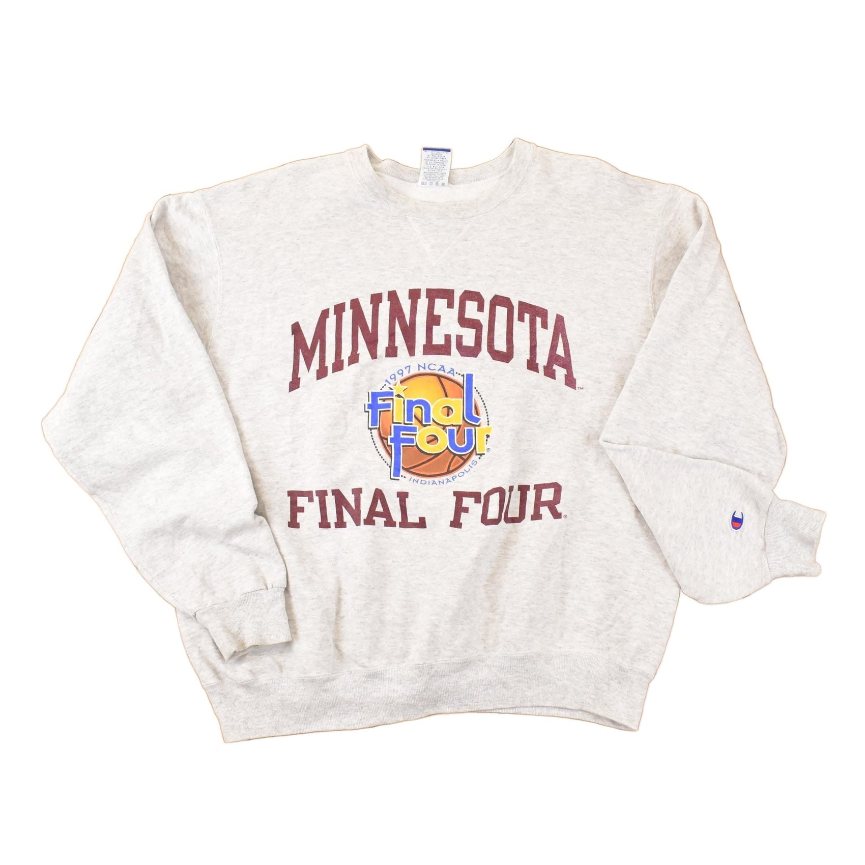 Vintage 1997 Champion Minnesota Final Four Crewneck Sweatshirt Men's XL from propervintagecanada