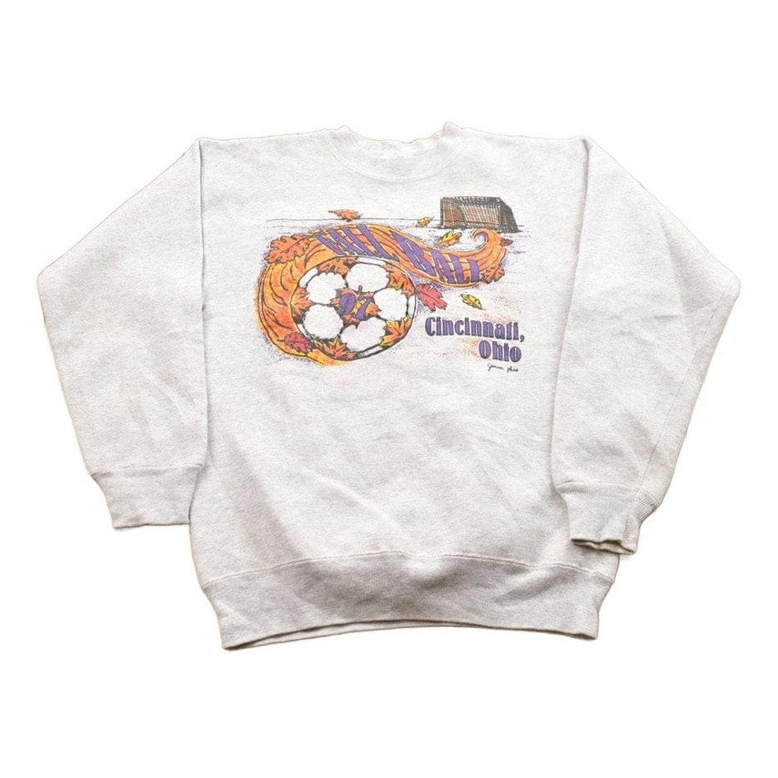 Vintage 1997 Cincinnati Ohio Fall Ball Soccer Crewneck Sweatshirt Men's XS from propervintagecanada