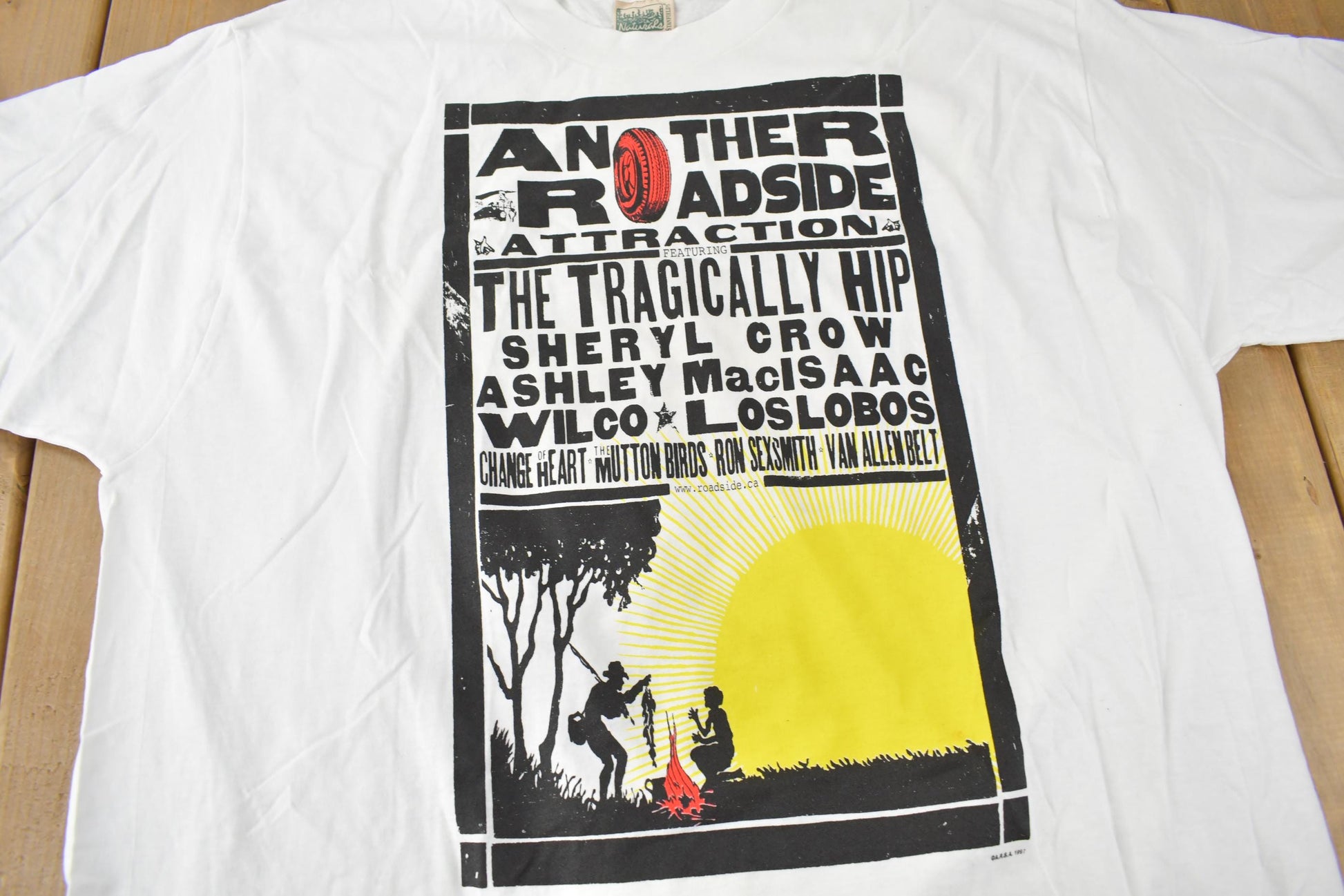 Vintage 1997 Deadstock The Tragically Hip Another Roadside Attraction Graphic Single Stitch Band Tee Made in Canada from propervintagecanada