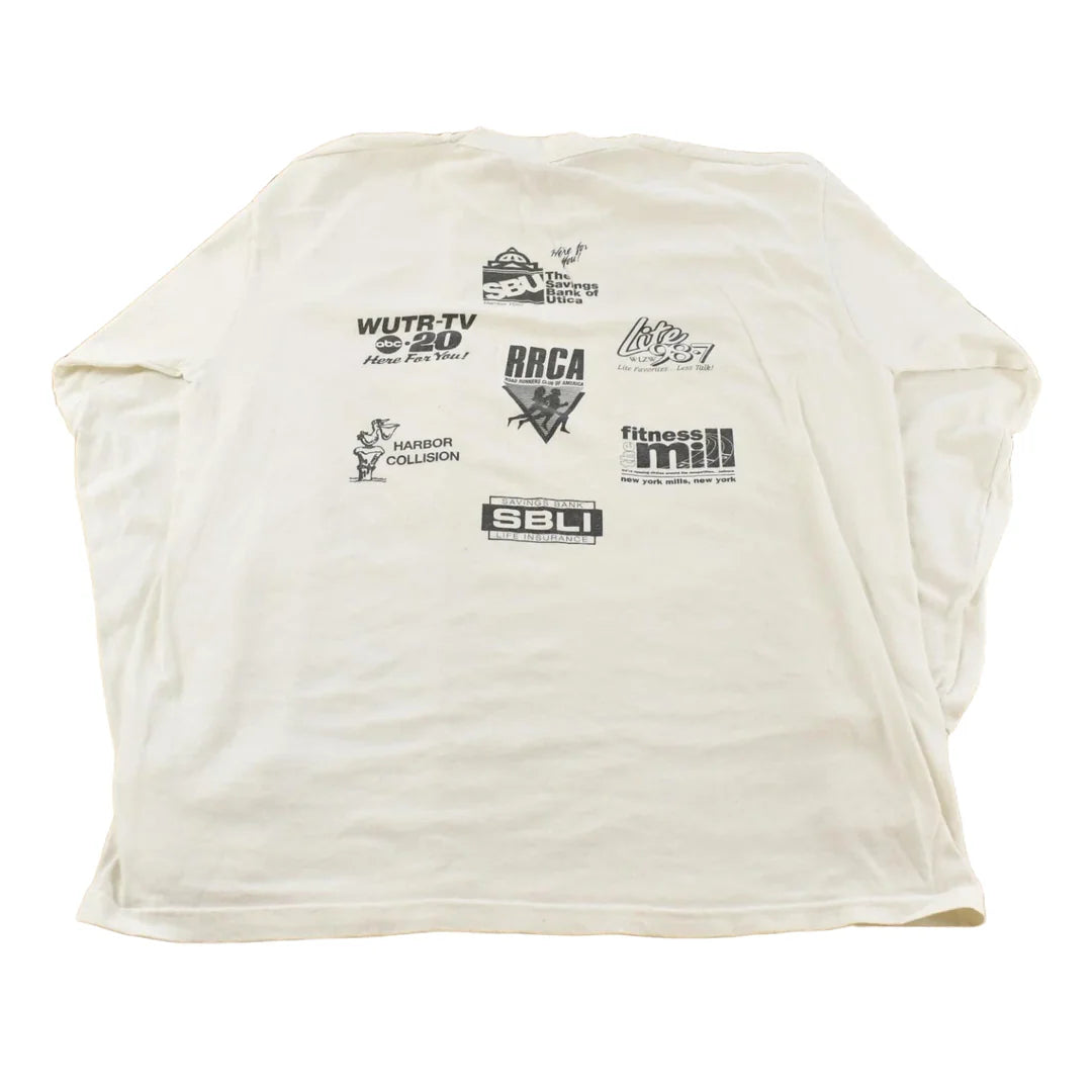 Vintage 1997 Falling Leaves Race Running Long Sleeve T-Shirt Mens Large from propervintagecanada