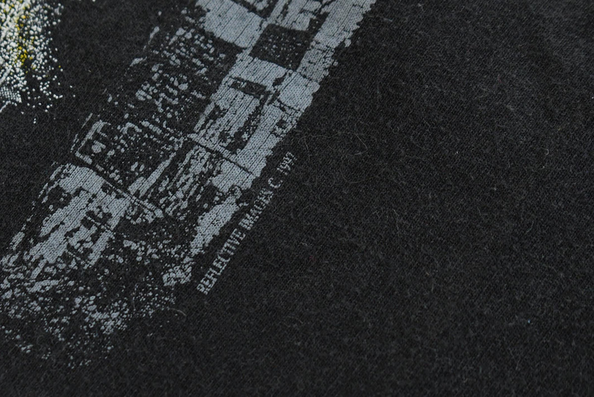 Vintage 1997 Franklin Institute Oncoming Train Print T-Shirt Men's L from propervintagecanada