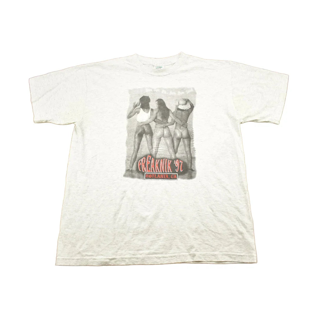 Vintage 1997 Freaknik Hotlanta Spring Break Collegiate Souvenir T-Shirt from propervintagecanada