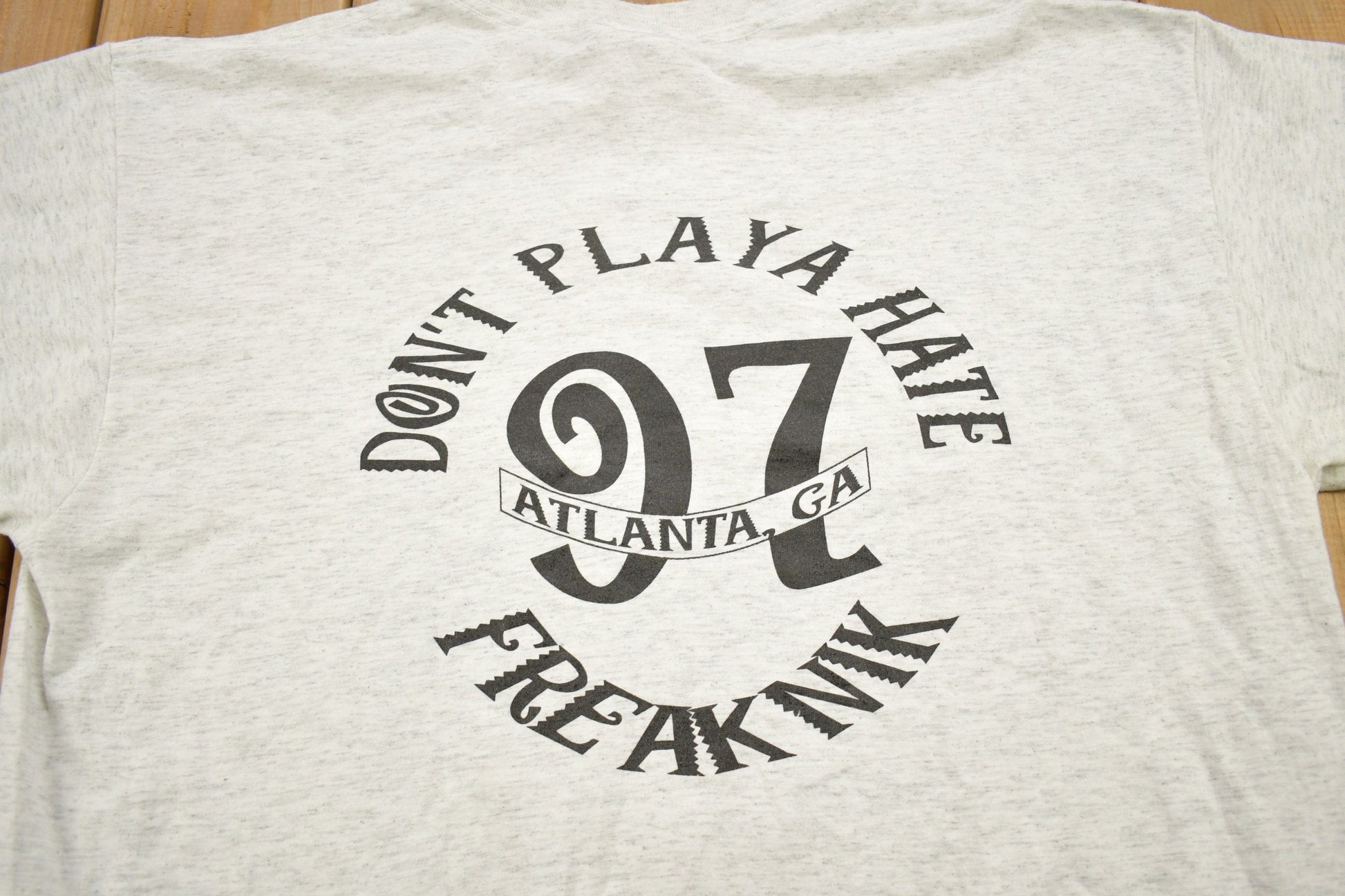 Vintage 1997 Freaknik Hotlanta Spring Break Collegiate Souvenir T-Shirt from propervintagecanada