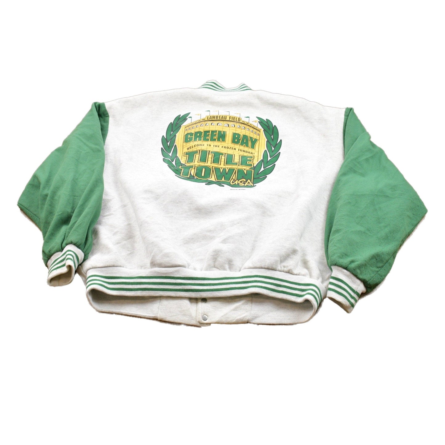 Vintage 1997 Green Bay Packers NFL Bomber Fleece Jacket Men's XL from propervintagecanada