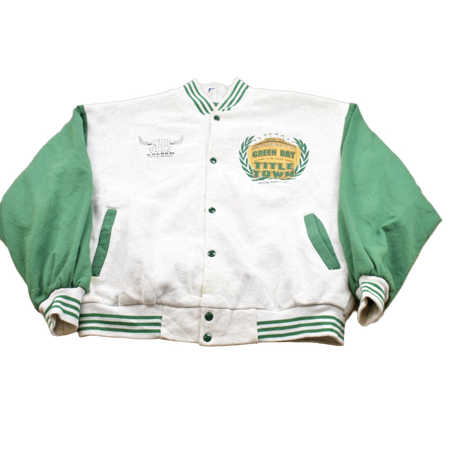 Vintage 1997 Green Bay Packers NFL Bomber Fleece Jacket Men's XL from propervintagecanada