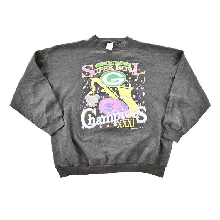 Vintage 1997 Green Bay Packers Super Bowl Champions NFL Crewneck Sweatshirt Men's L from propervintagecanada