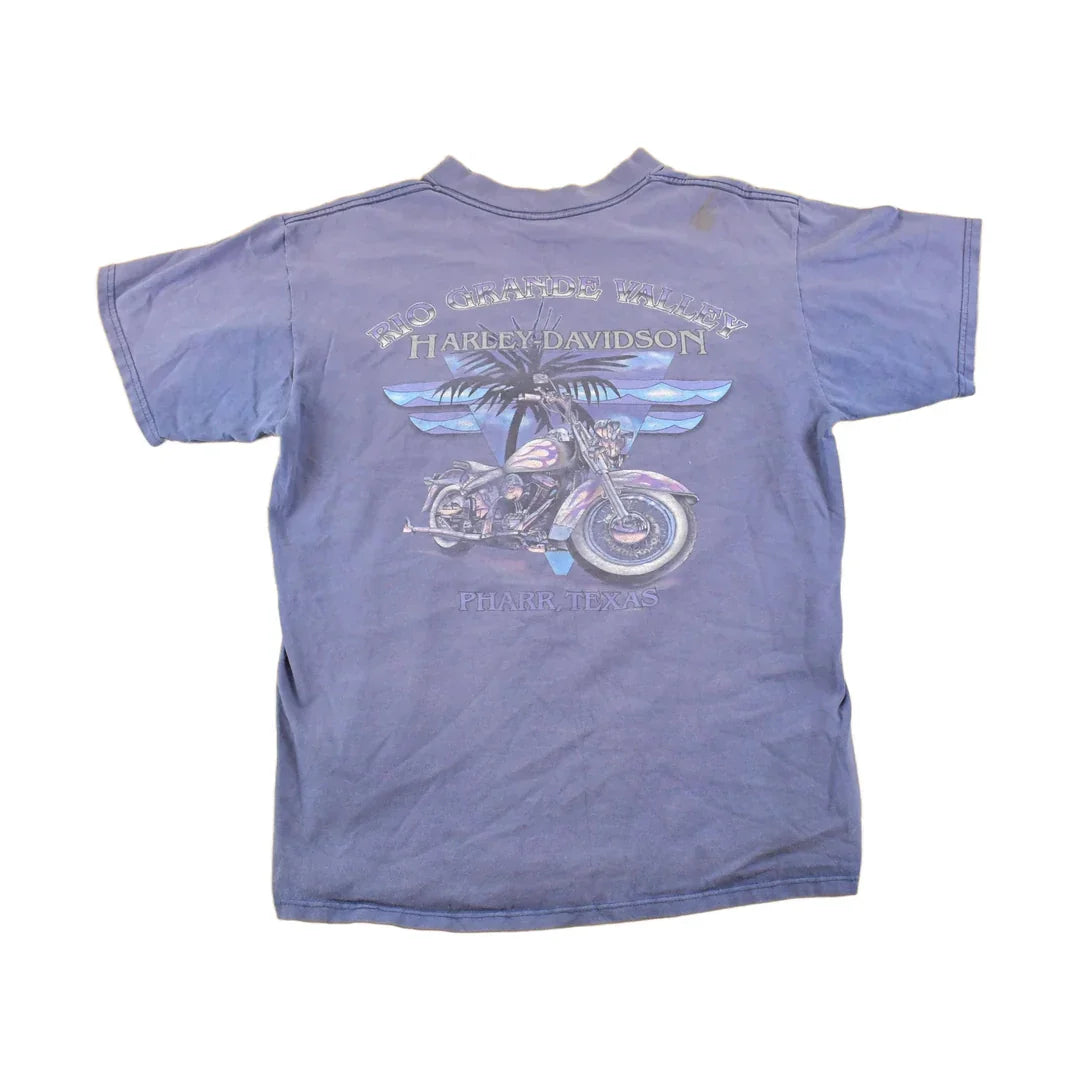 Vintage 1997 Harley Davidson Motorcycles Rio Grande Valley Texas Biker T-Shirt Men's M from propervintagecanada