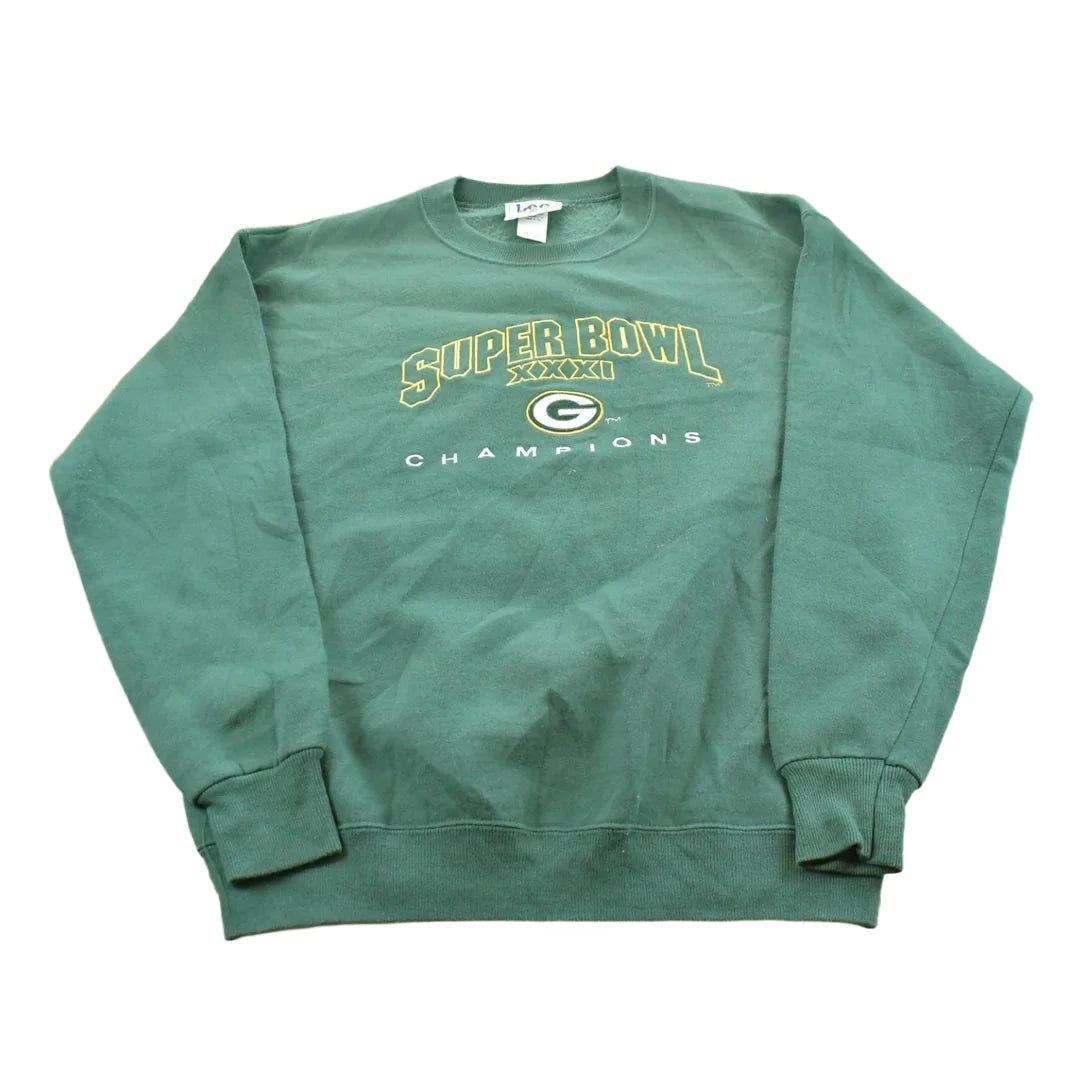Vintage 1997 Lee Sport Green Bay Packers Superbowl 31 Crewneck Sweatshirt Men's M from propervintagecanada