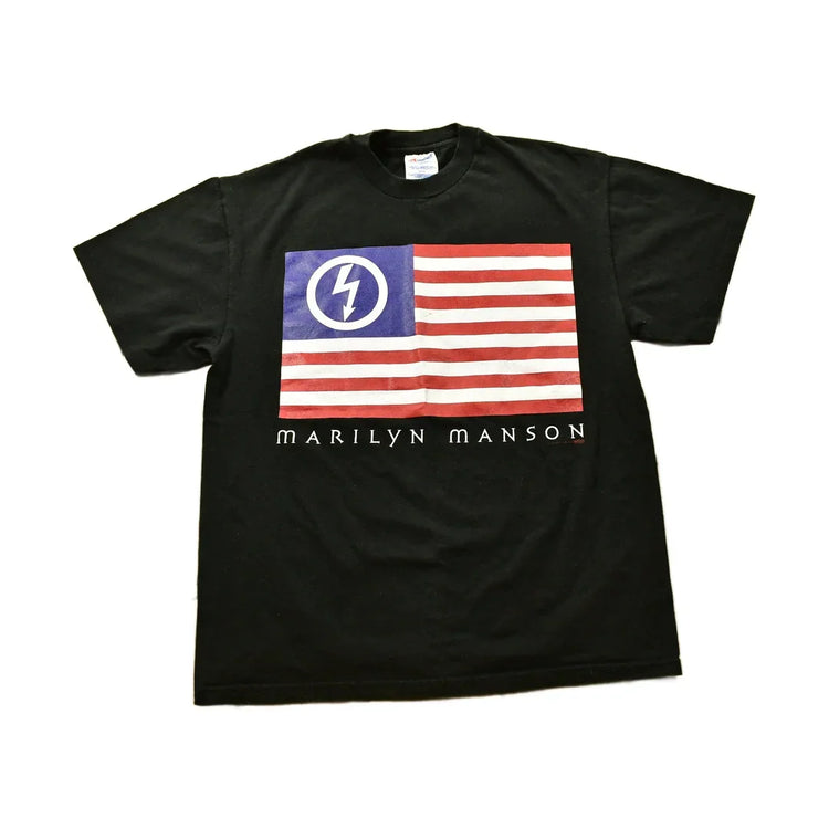 Vintage 1997 Marilyn Manson American Antichrist Band T-Shirt Deadstock Men's Large from propervintagecanada