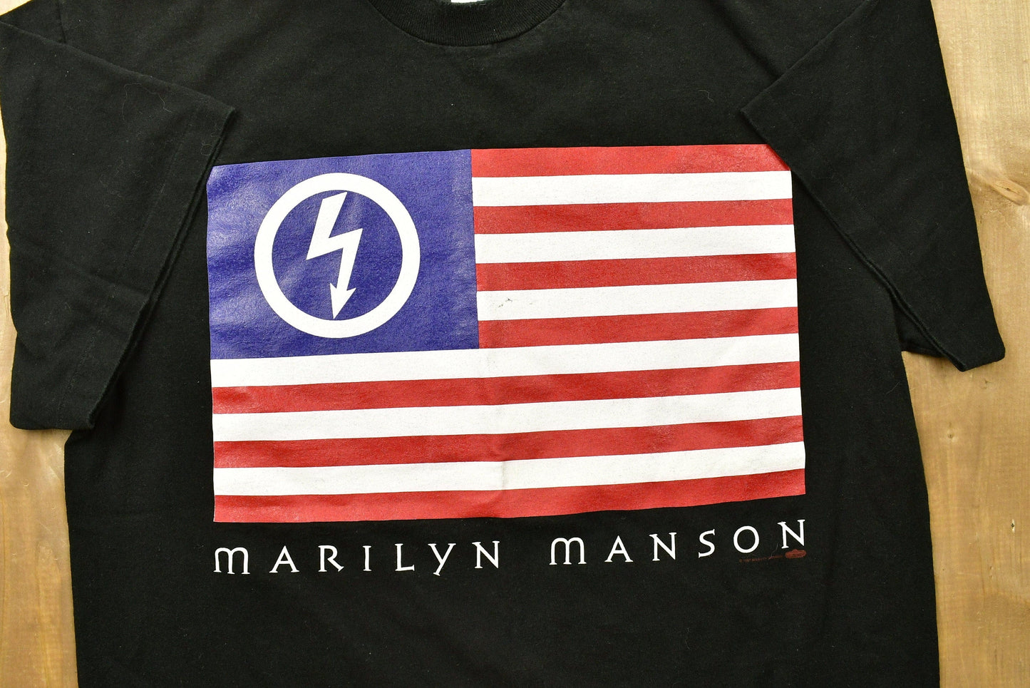 Vintage 1997 Marilyn Manson American Antichrist Band T-Shirt Deadstock Men's Large from propervintagecanada