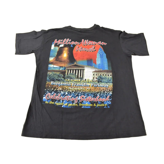 Vintage 1997 Million Woman March Graphic T Shirt Men's XL from propervintagecanada