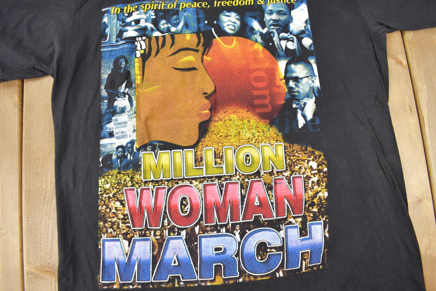 Vintage 1997 Million Woman March Graphic T Shirt Men's XL from propervintagecanada