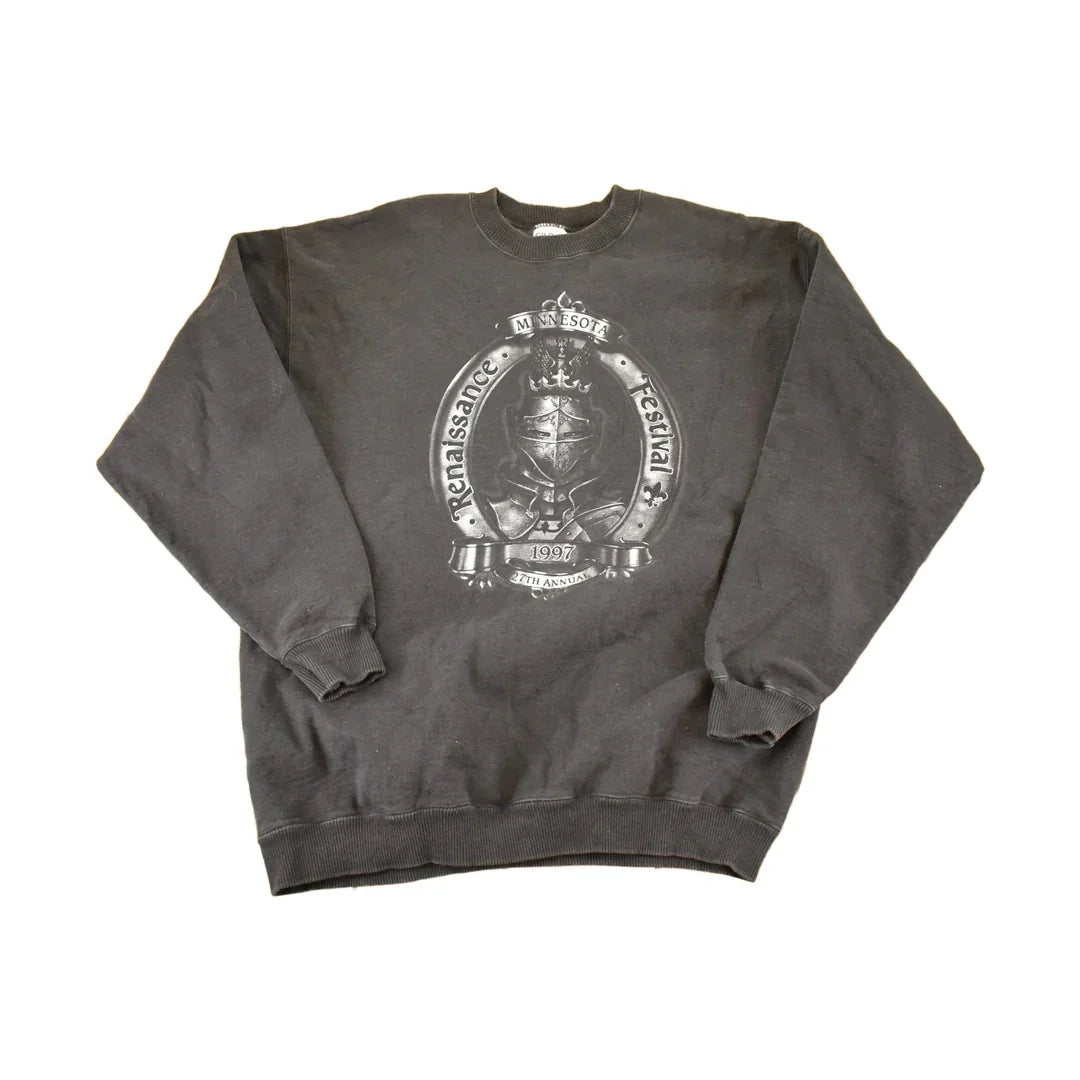 Vintage 1997 Minnesota Renaissance Festival Heavyweight Crewneck Sweatshirt Men's XL from propervintagecanada