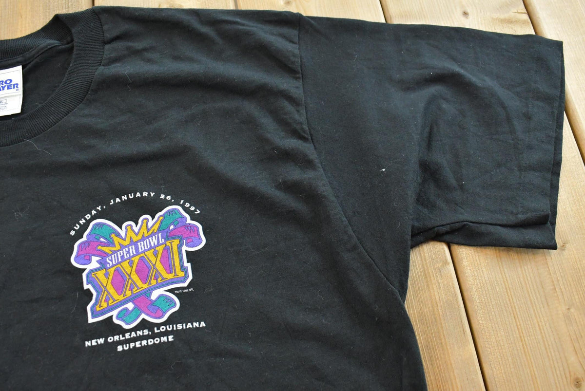 Vintage 1997 Pro Player Super Bowl 31 New Orleans Louisiana NFL Experience T-Shirt Mens XL from propervintagecanada