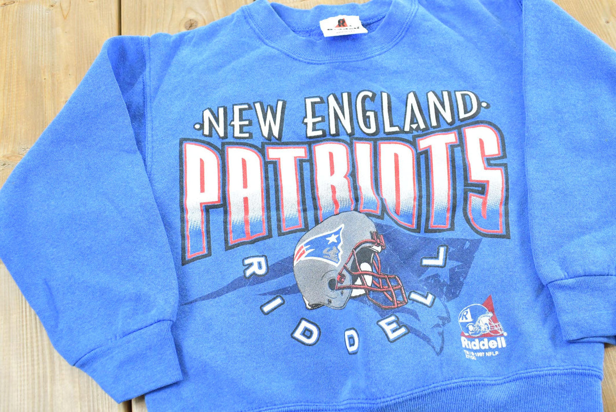 Vintage 1997 Riddell New England Patriots NFL Football Sweatshirt Youth S from propervintagecanada