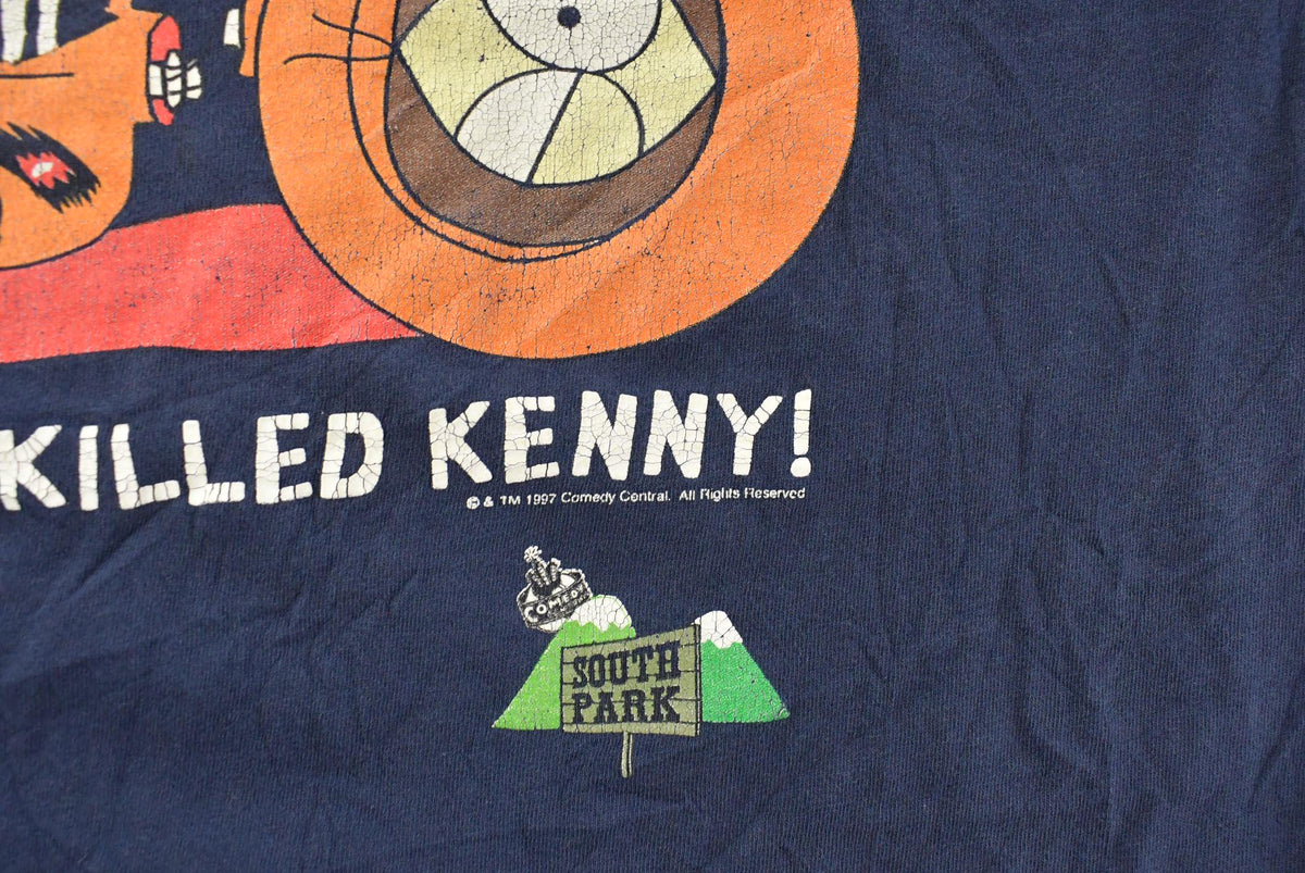 Vintage 1997 South Park Killed Kenny Graphic T-Shirt Men's XL from propervintagecanada