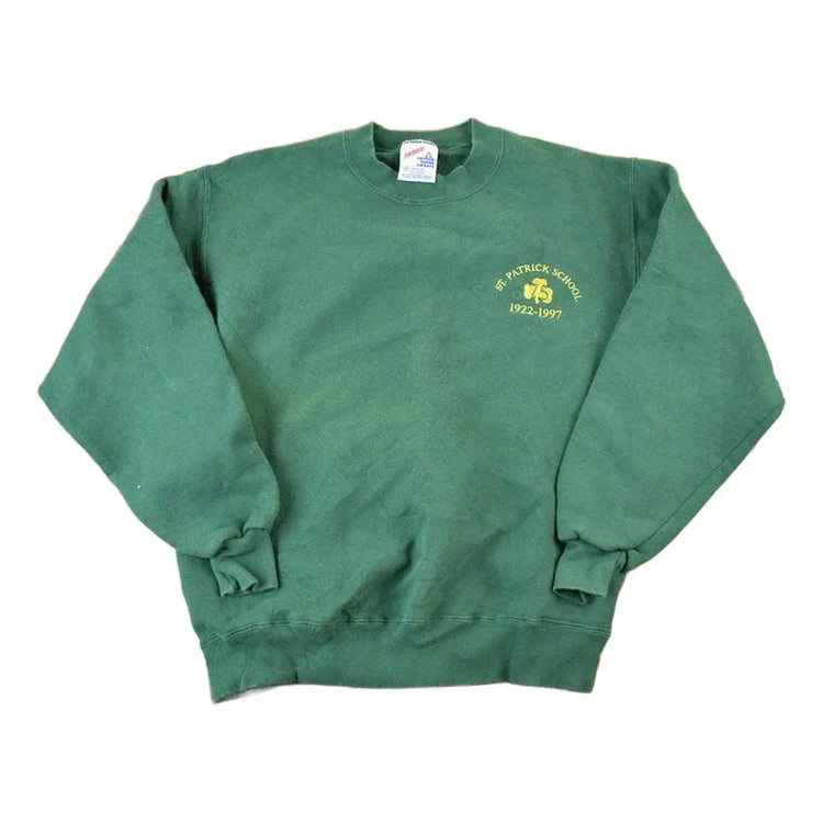 Vintage 1997 St Patrick's School Crewneck Sweatshirt Men's Medium from propervintagecanada
