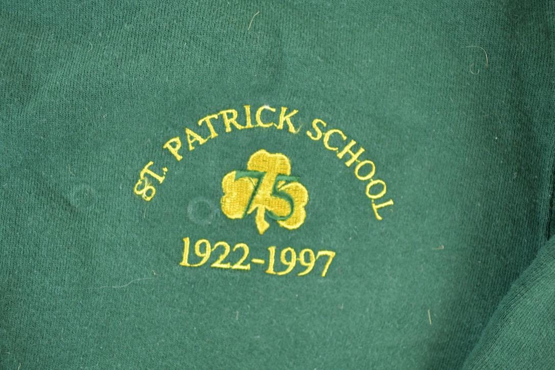 Vintage 1997 St Patrick's School Crewneck Sweatshirt Men's Medium from propervintagecanada