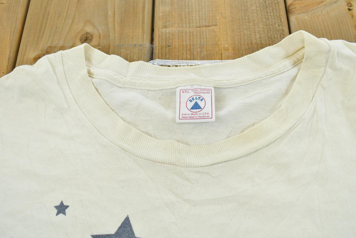 Vintage 1997 Tasmanian Devil American Flag Taz T-Shirt Men's L from propervintagecanada
