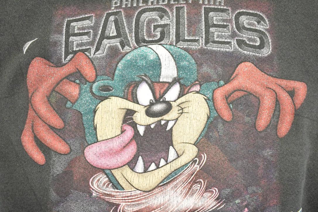 Vintage 1997 Taz Philadelphia Eagles Crewneck Sweatshirt Youth L Men's Large from propervintagecanada
