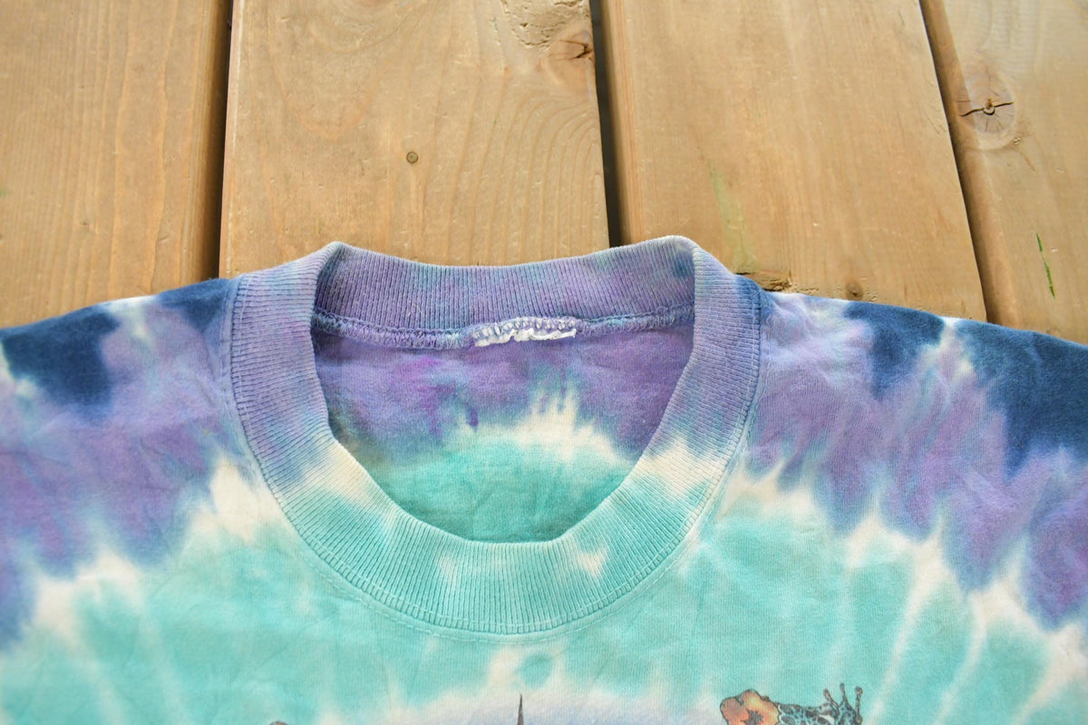 Vintage 1997 The Grateful Dead Further Festival Liquid Blue Graphic T-Shirt Men's XL from propervintagecanada