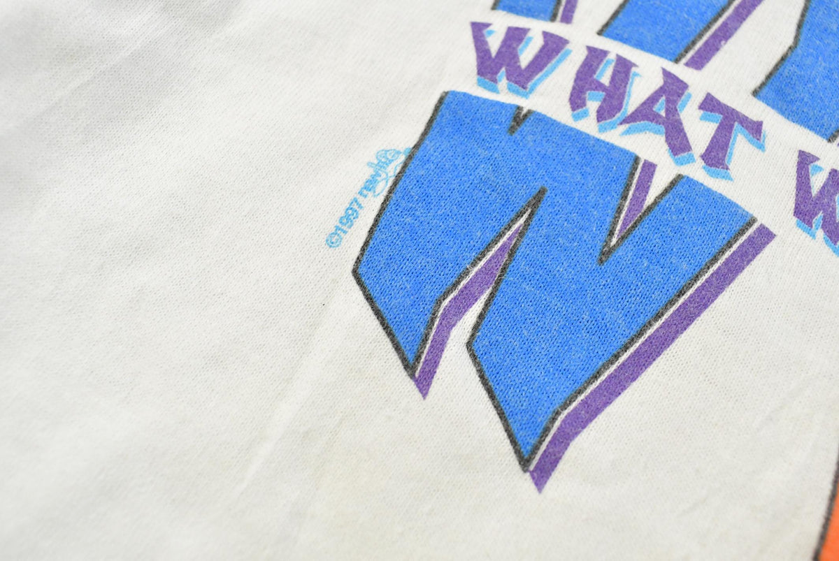 Vintage 1997 WWJD Methodist Church Christian Gospel T-Shirt Youth M from propervintagecanada