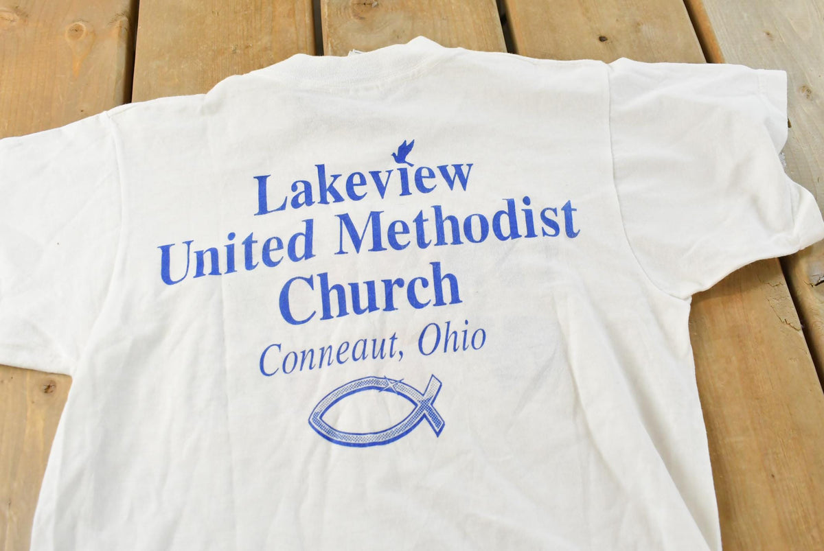 Vintage 1997 WWJD Methodist Church Christian Gospel T-Shirt Youth M from propervintagecanada