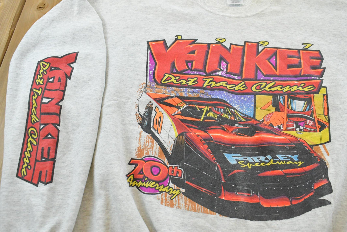 Vintage 1997 Yankee Dirt Track Classic Crewneck Sweatshirt Men's 3XL from propervintagecanada