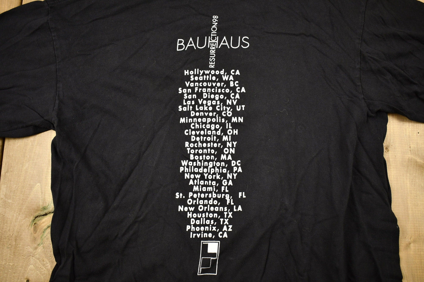 Vintage 1998 Bauhaus Resurrection Tour Band T-shirt Men's Large from propervintagecanada