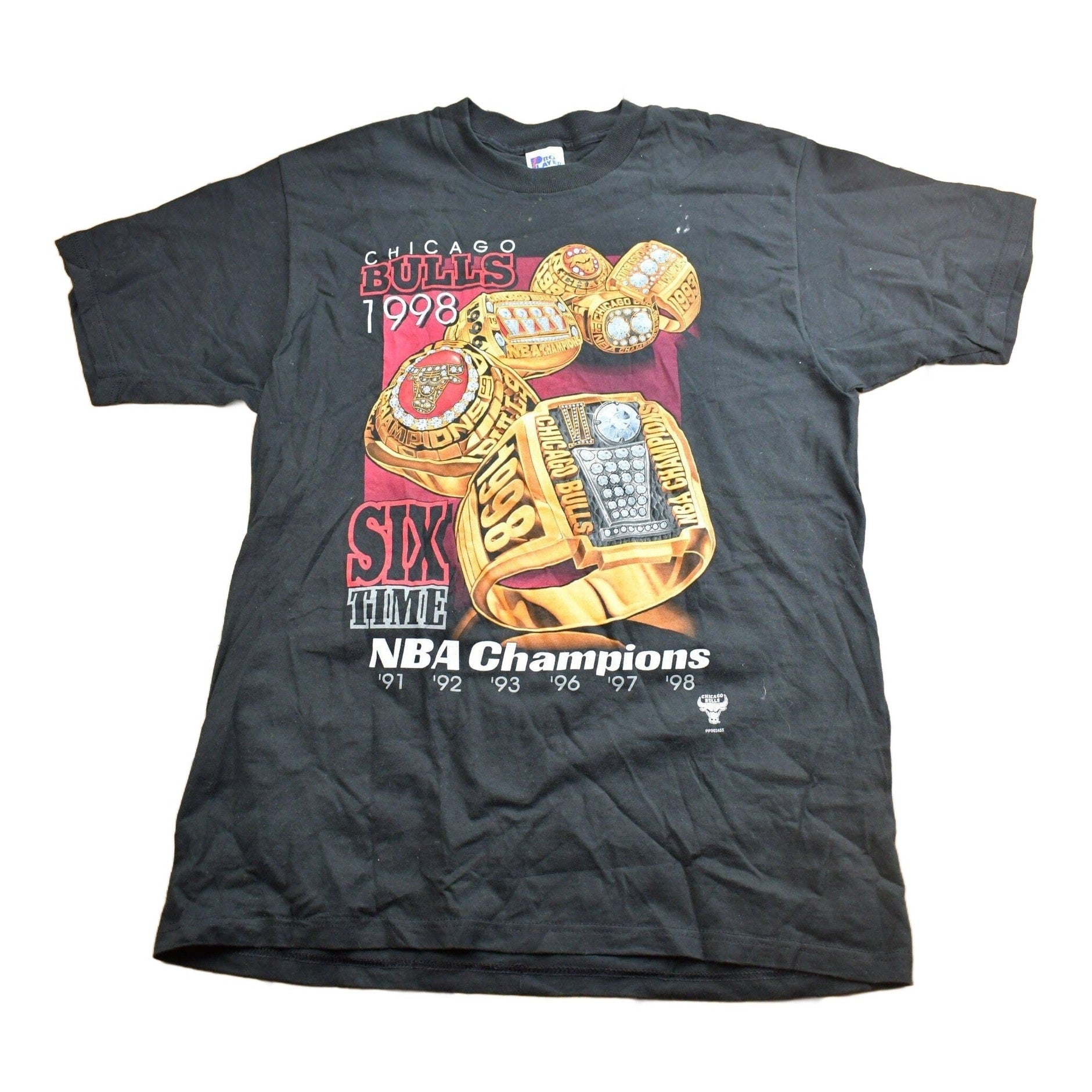 Vintage 1998 Chicago Bulls 6 Time NBA Champions Pro Player T-Shirt / 90s Streetwear / Vintage Bulls Tee / Sportswear / Jordan from propervintagecanada