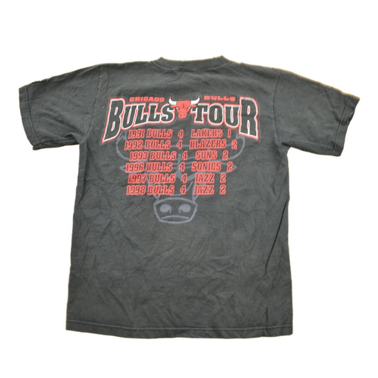 Vintage 1998 Chicago Bulls 6 Time NBA Champions Starter T-Shirt Youth Large from propervintagecanada