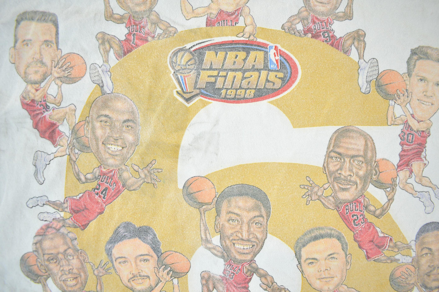 Vintage 1998 Chicago Bulls 6 Time NBA Champions T-Shirt Men's XL / 90s Streetwear / Vintage Bulls Tee / Sportswear / Basketball from propervintagecanada