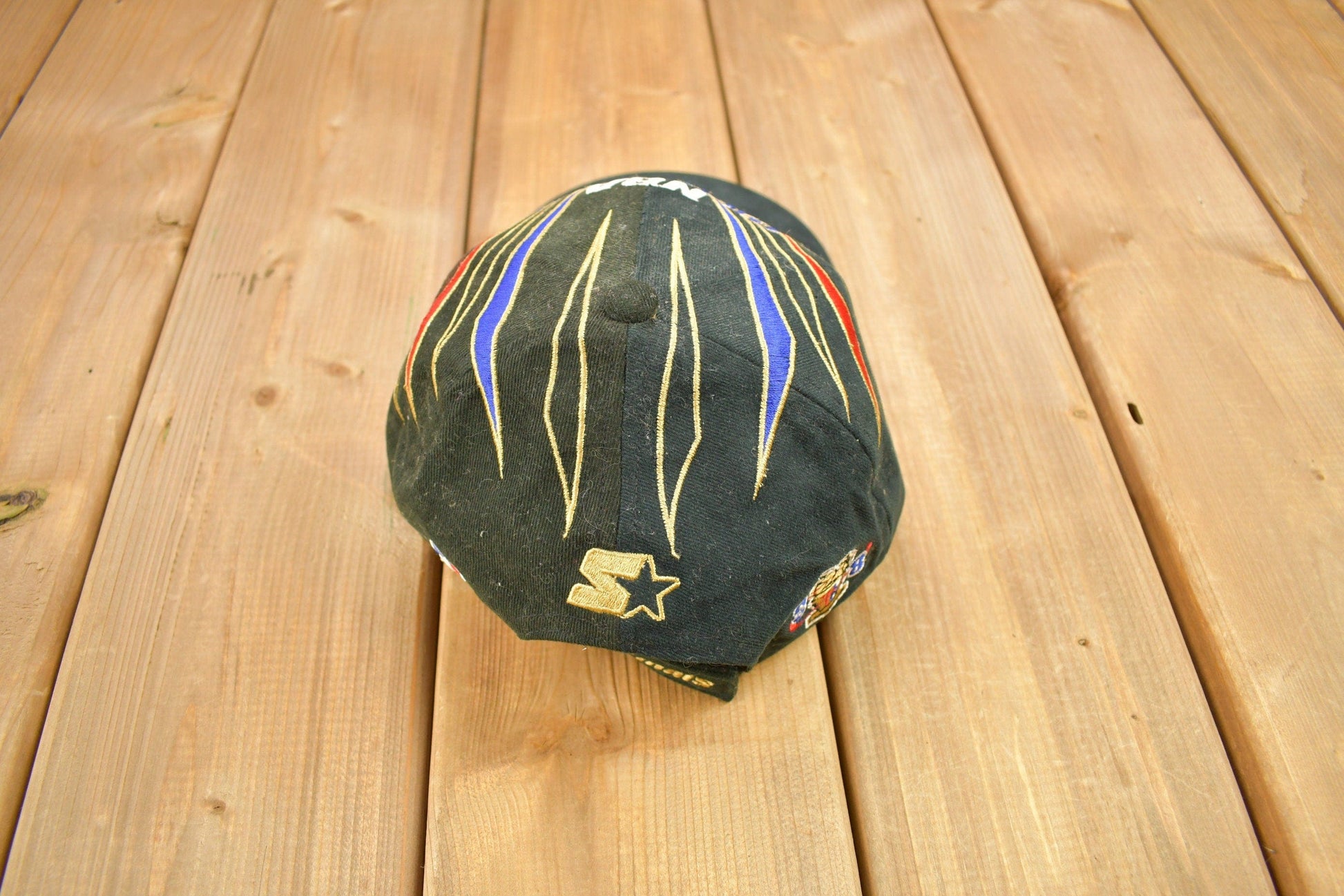 Vintage 1998 Chicago Bulls NBA Champions Starter Stripes Strap Back Hat / OSFA / 90s Strap Back / Vintage Hat / Embroidered / Bulls Hat from propervintagecanada